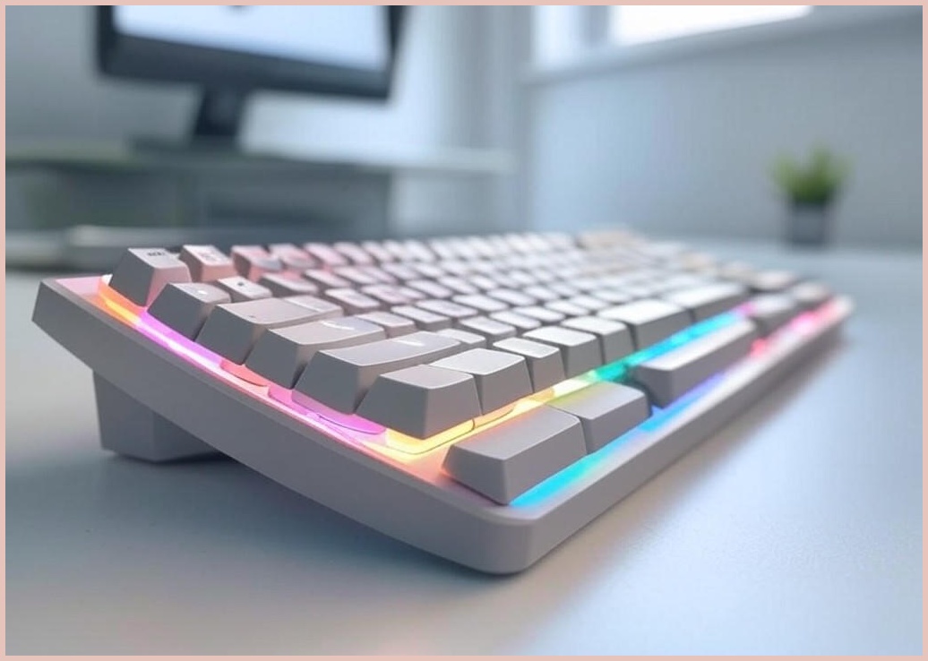 지클릭커 오피스프로 사일런스 M RGB 무소음 방수 유선 키보드 - 이미지 1